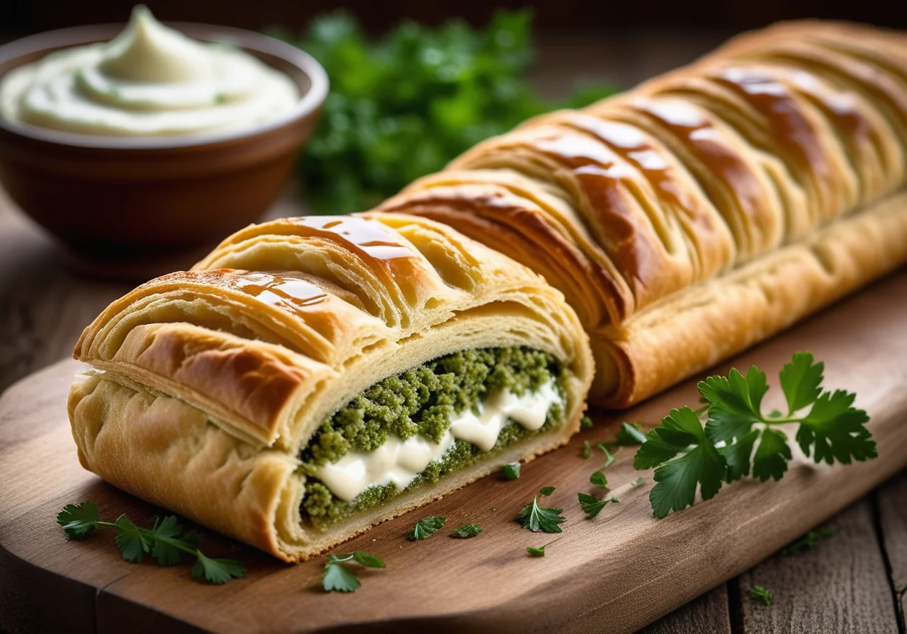 Savory Strudel Packets with Sauerkraut Filling