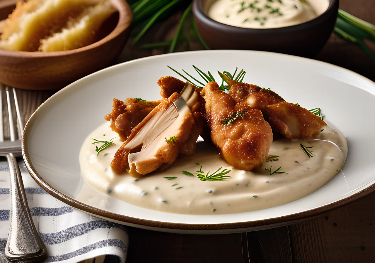 Chicken Strips with Sour Cream