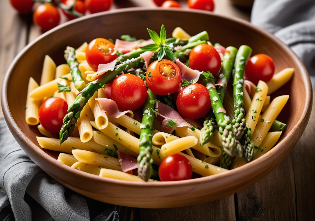 Pasta with Green Asparagus