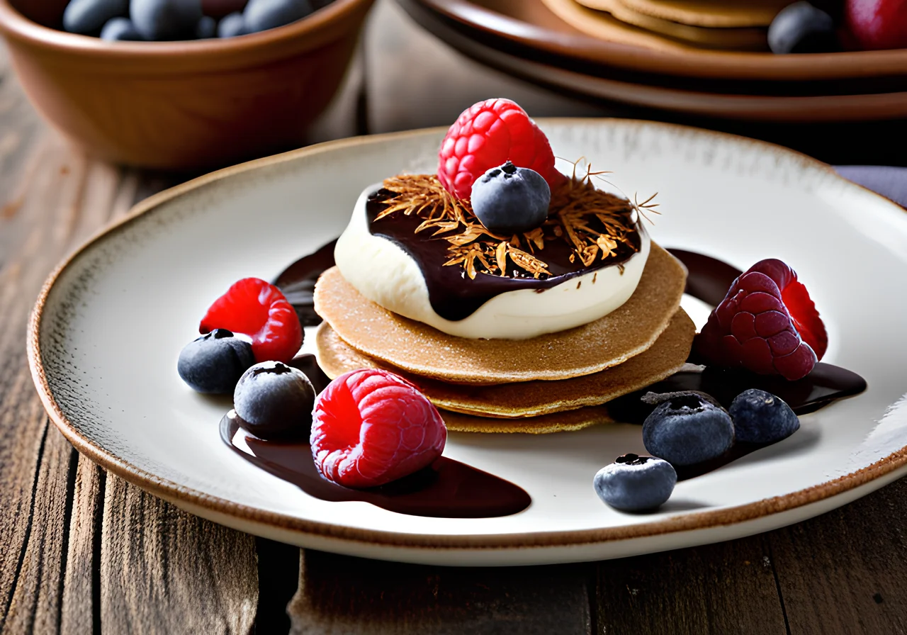 Buckwheat Blinis with Berries