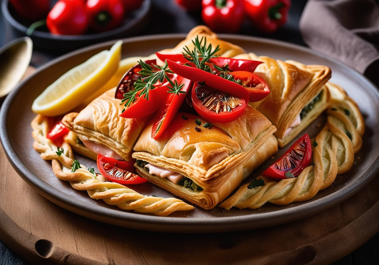 Salmon Fillet Wrapped in Puff Pastry