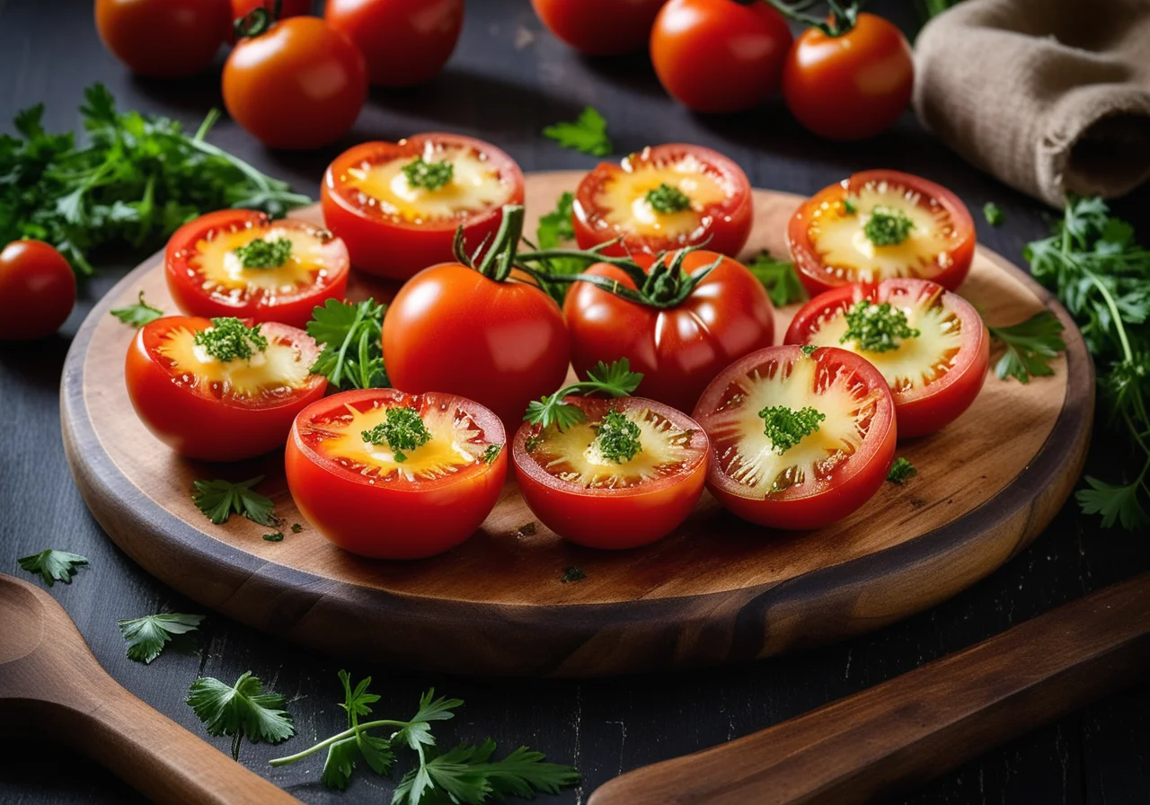 Baked Tomatoes with Cheese