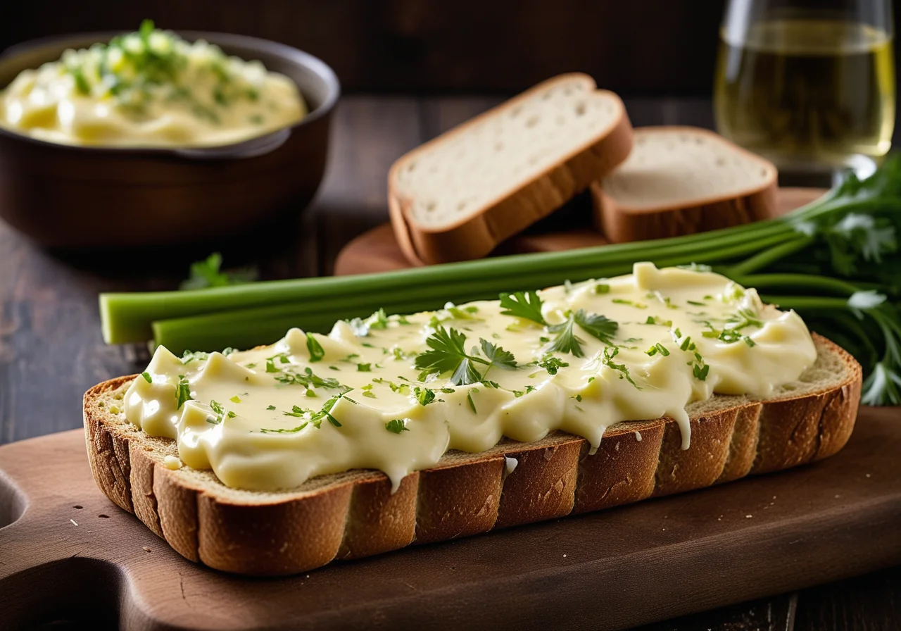 Simmered Leek with Cheese and White Bread