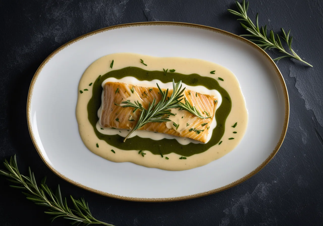 Plaice in Cream Sauce with Tarragon