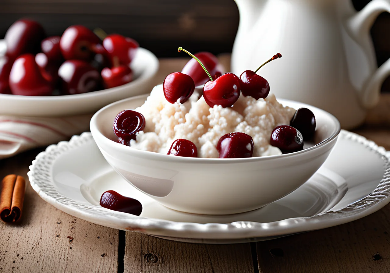 Sweet Rice with Cherries