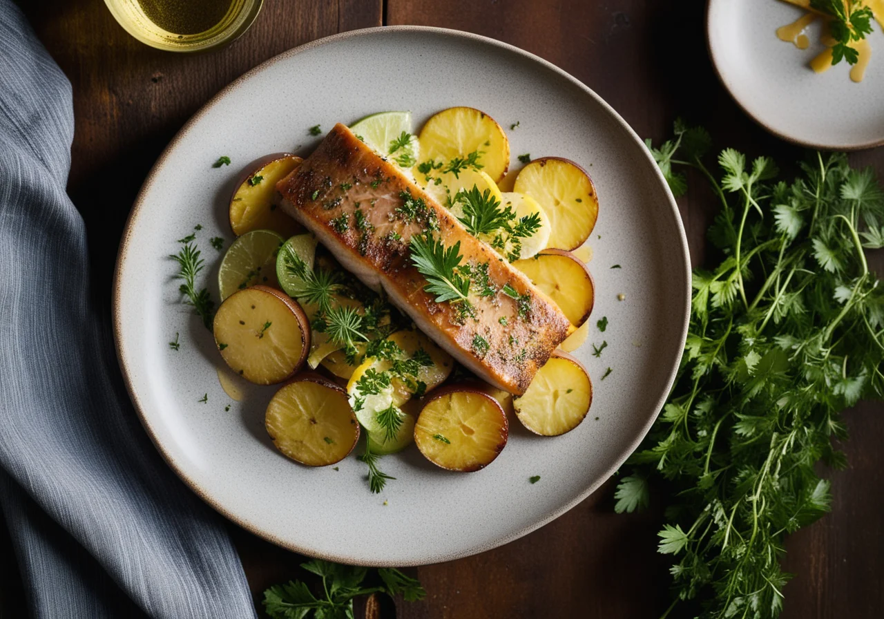 Pan‑fried Trout with Potatoes