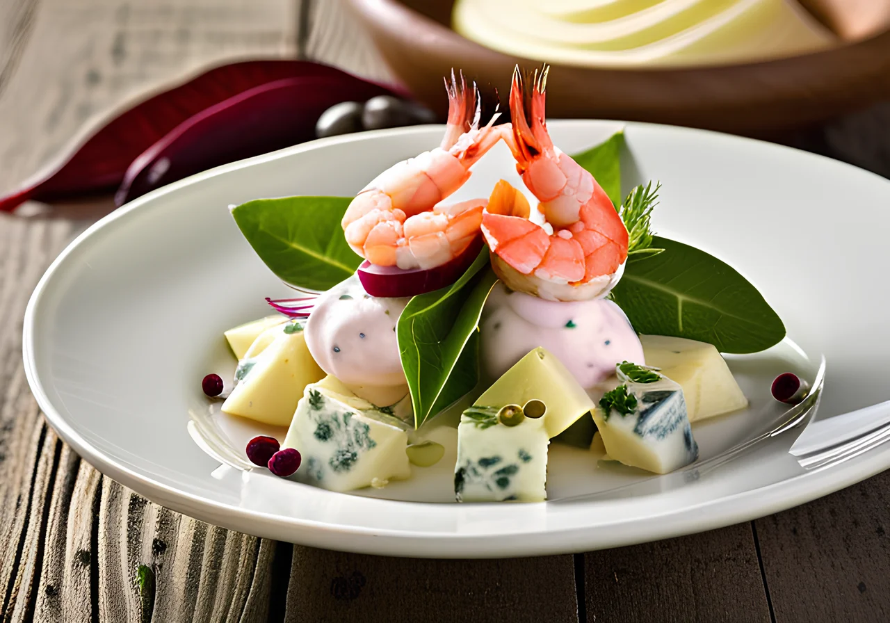 Fruitful Shrimp Egg Salad