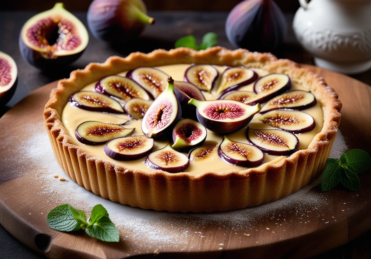 Vanilla Tart with Figs