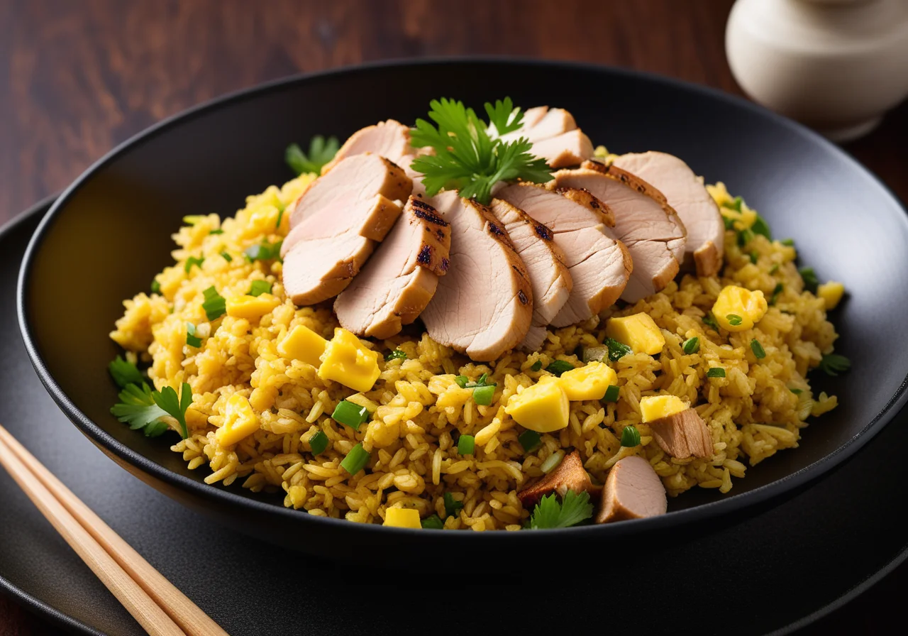 Fried Rice with Chicken and Egg