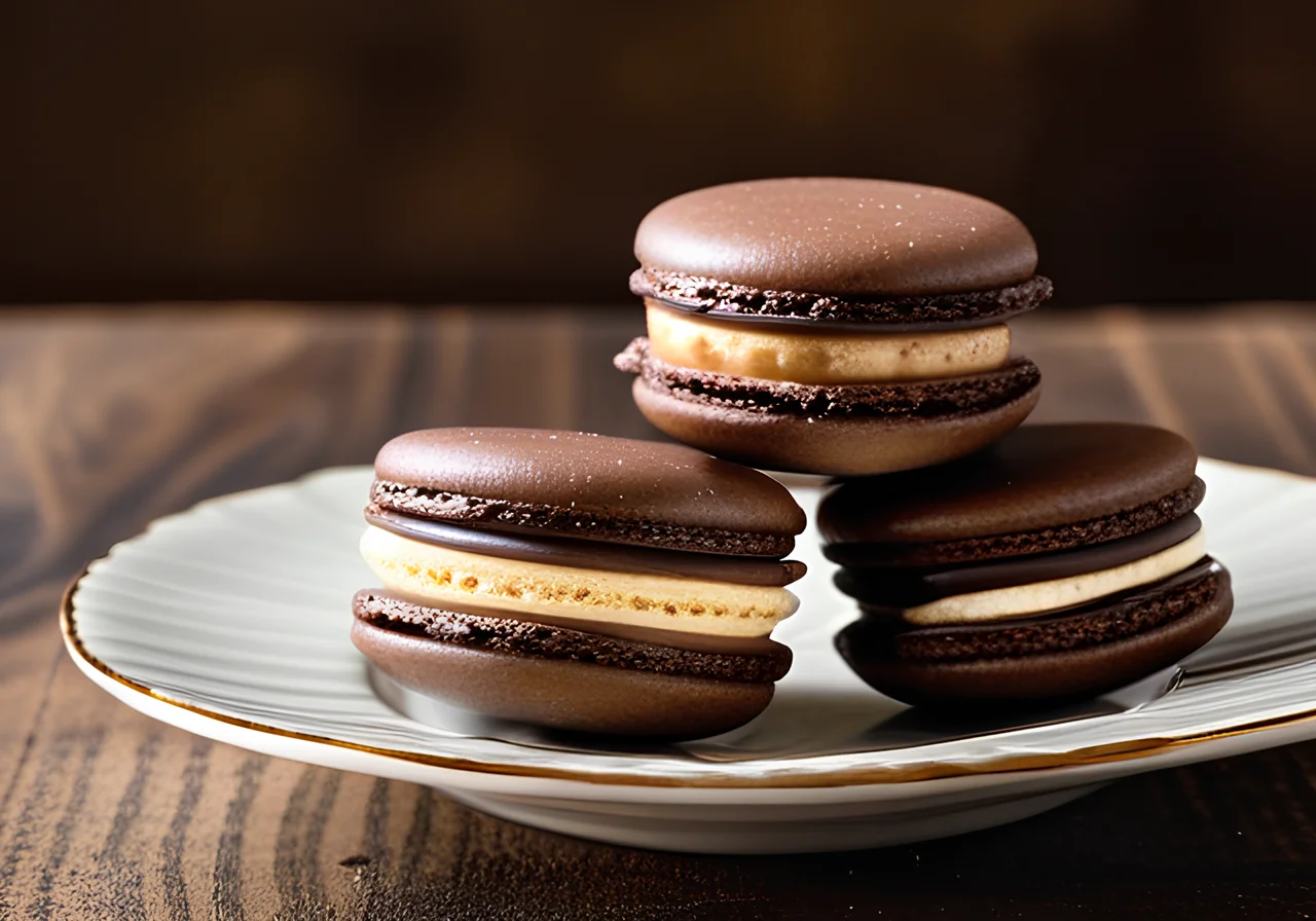 Chocolate Macarons