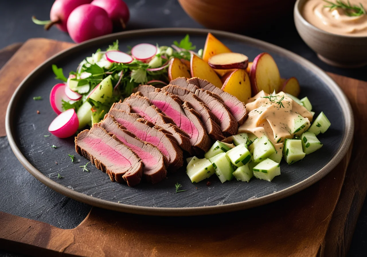 Stuffed Veal Brisket in a Romertopf