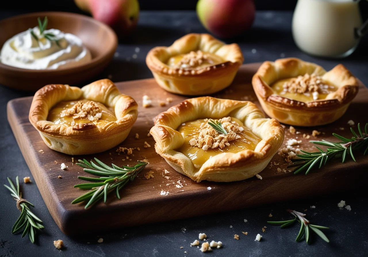 Pear-Feta Pastries with Rosemary