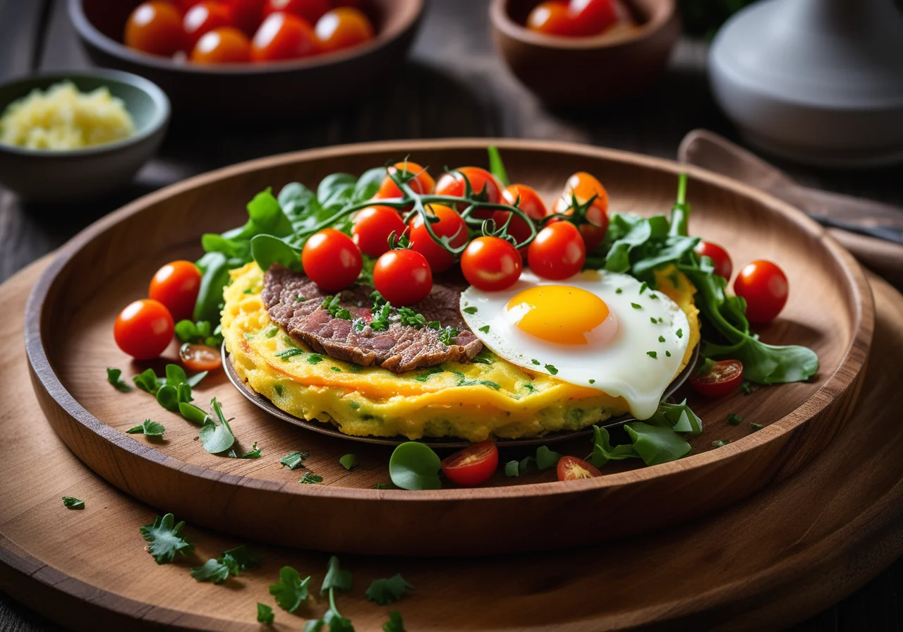 Potato Omelette with Caviar