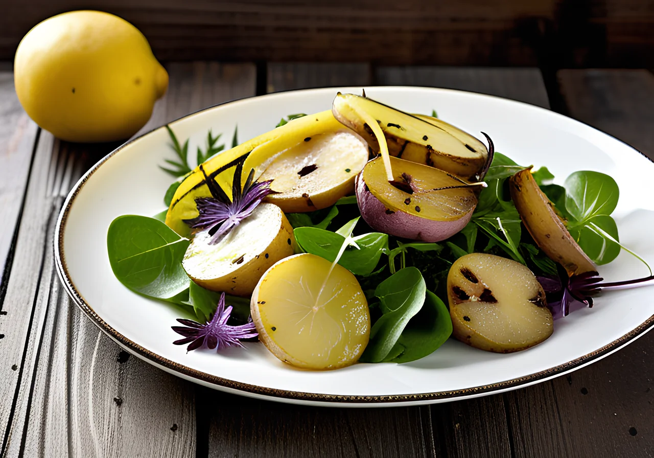 Mixed Leaf Salad with Early Potatoes