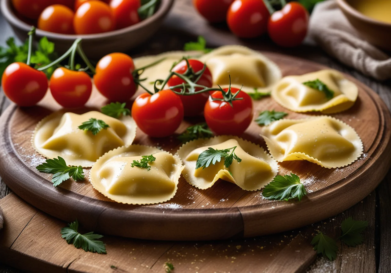 Cream-Filled Ravioli