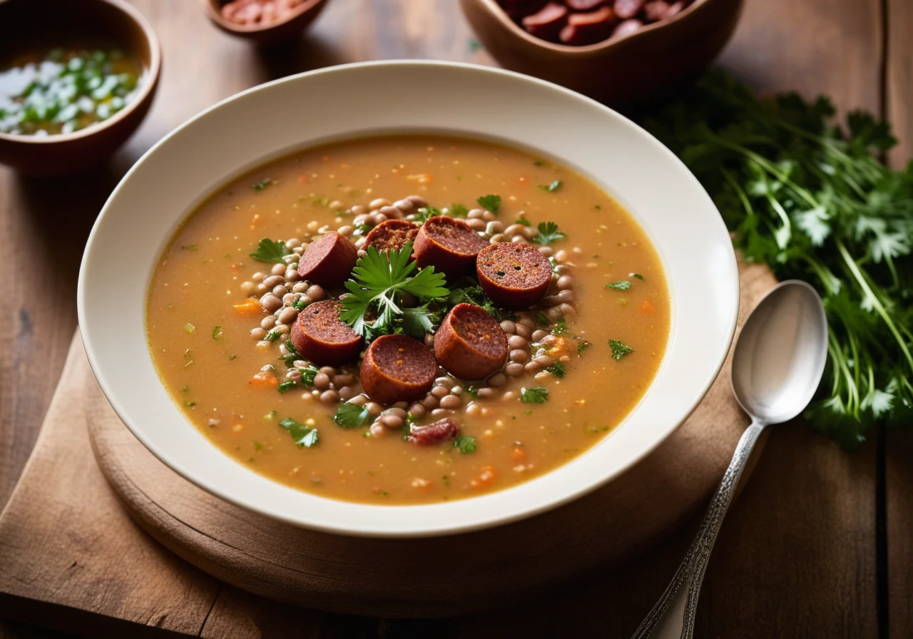 Lentil Soup with Chorizo