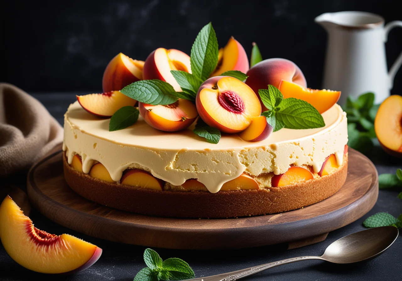 Peach Mascarpone Cake