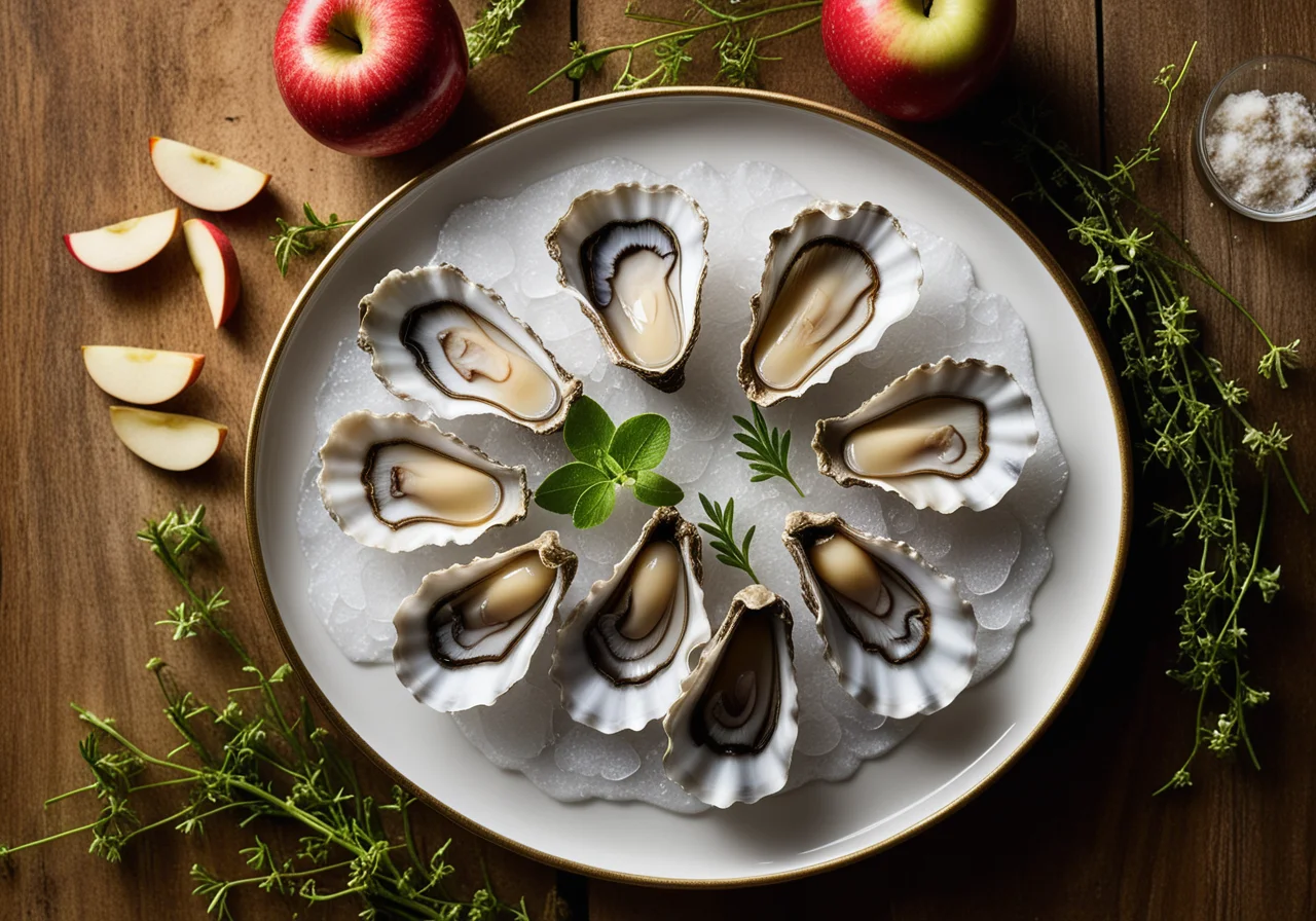Oyster with Apple
