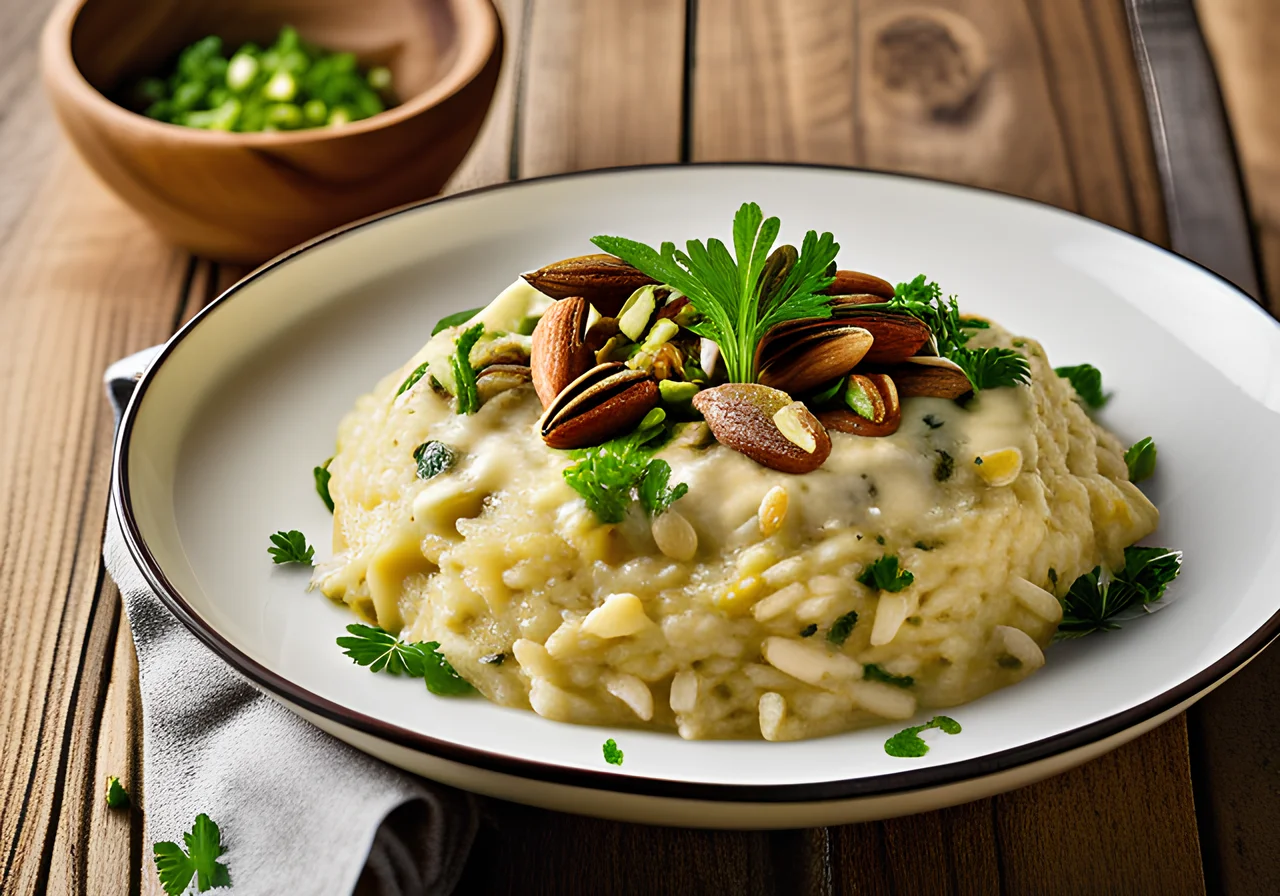 Jerusalem Artichoke Risotto with Celery