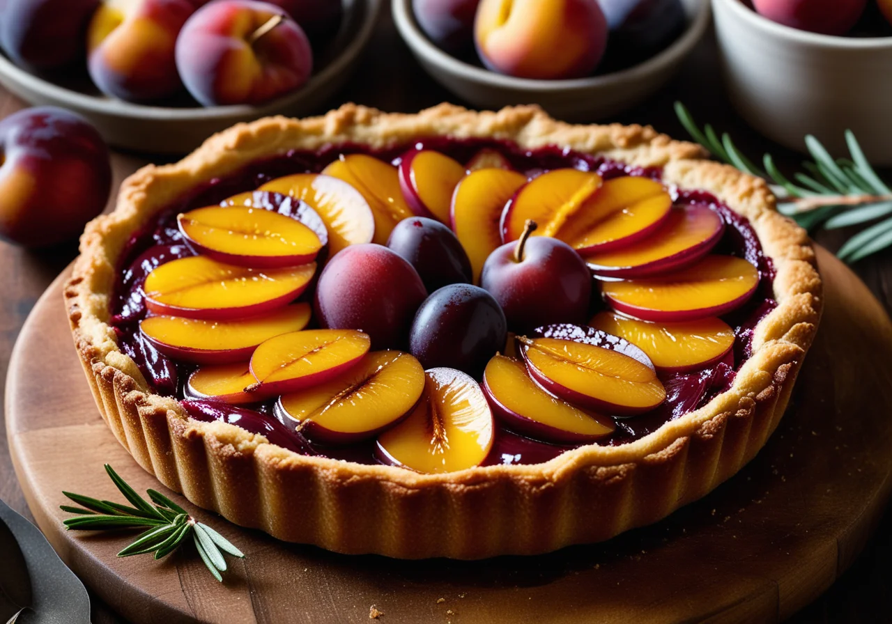 Shortcrust Plum Tart