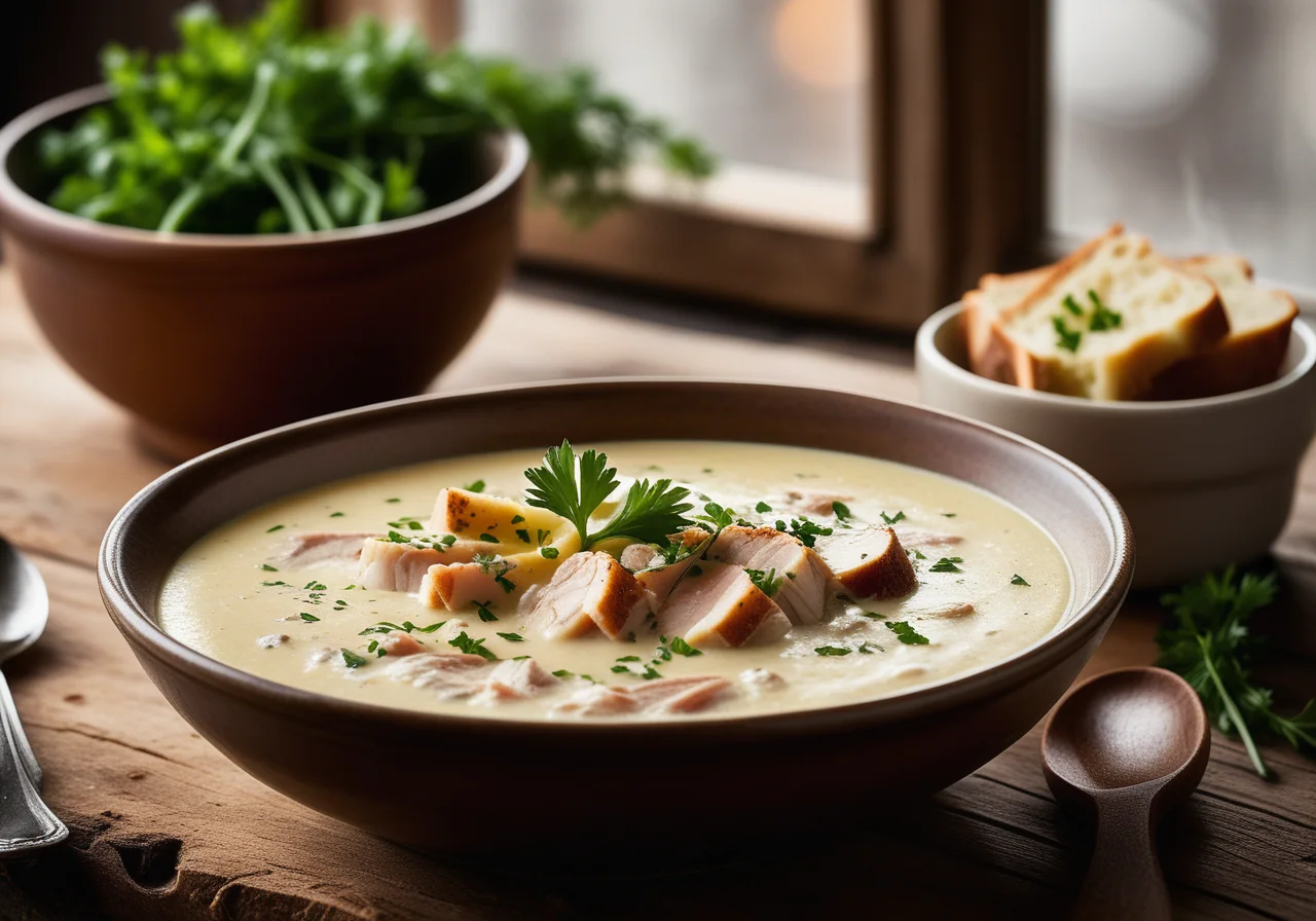 Potato Soup with Smoked Fish