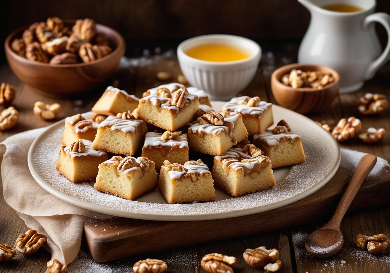 Nut Croutons with Honey