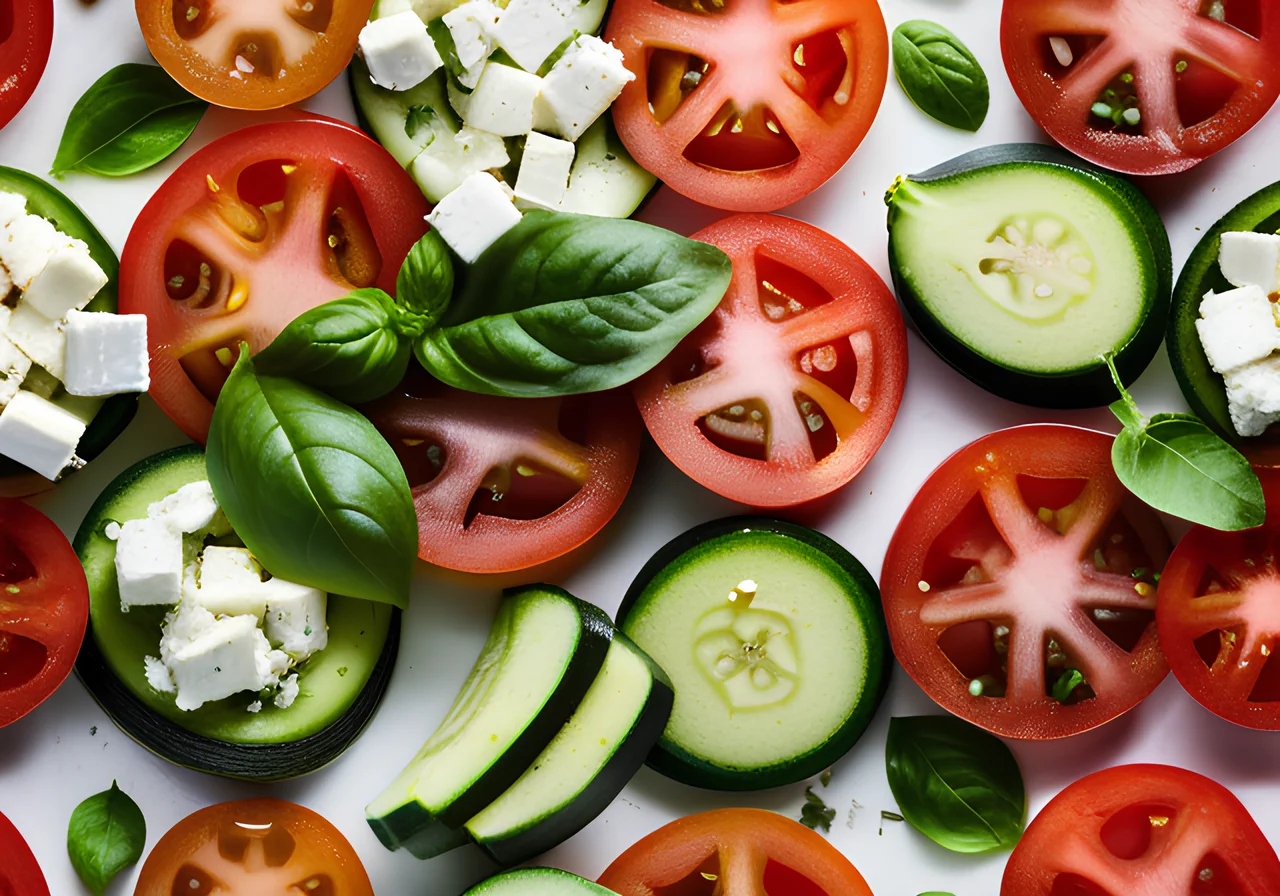 Tomato Zucchini Salad with Feta