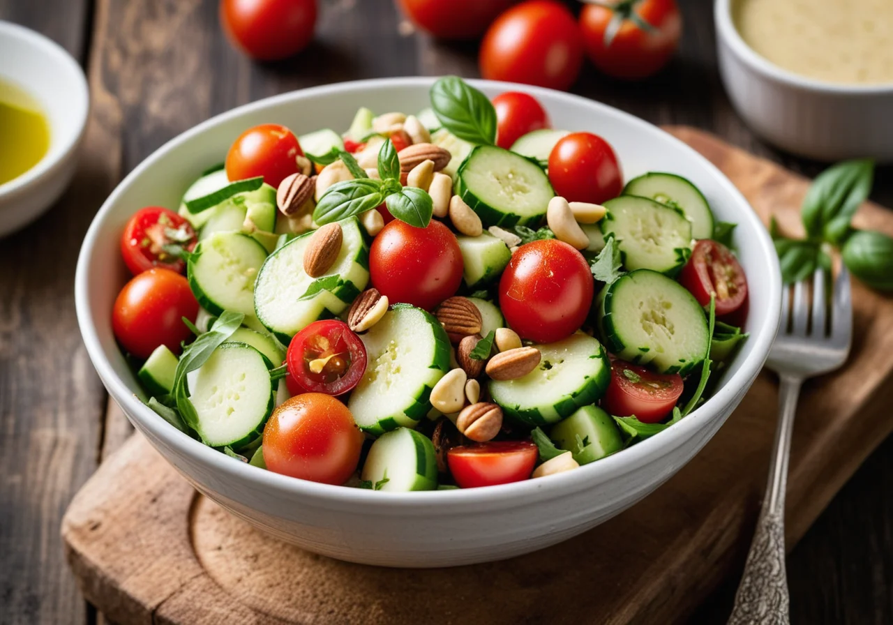 Bread Salad with Pine Nuts