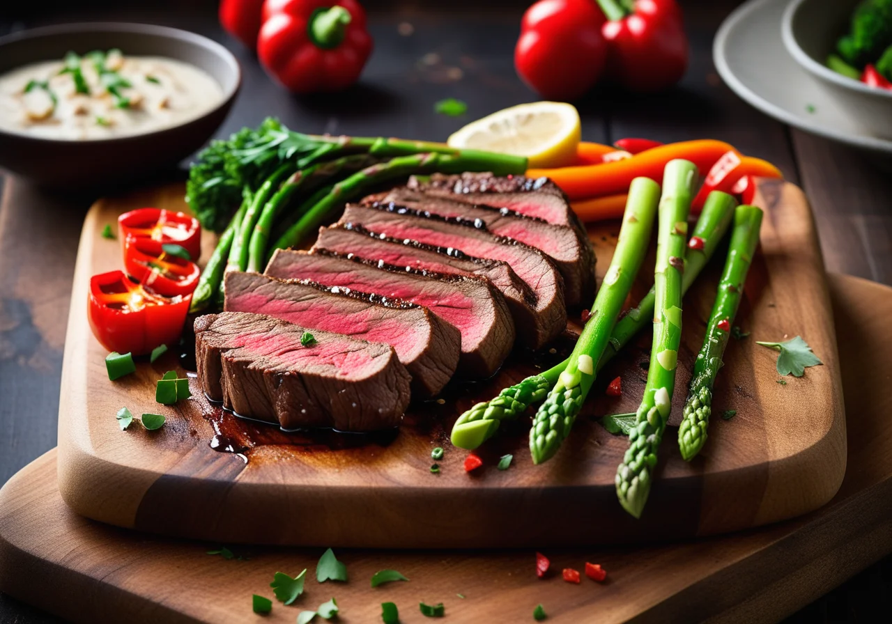 Grilled Steak with Green Peppercorns