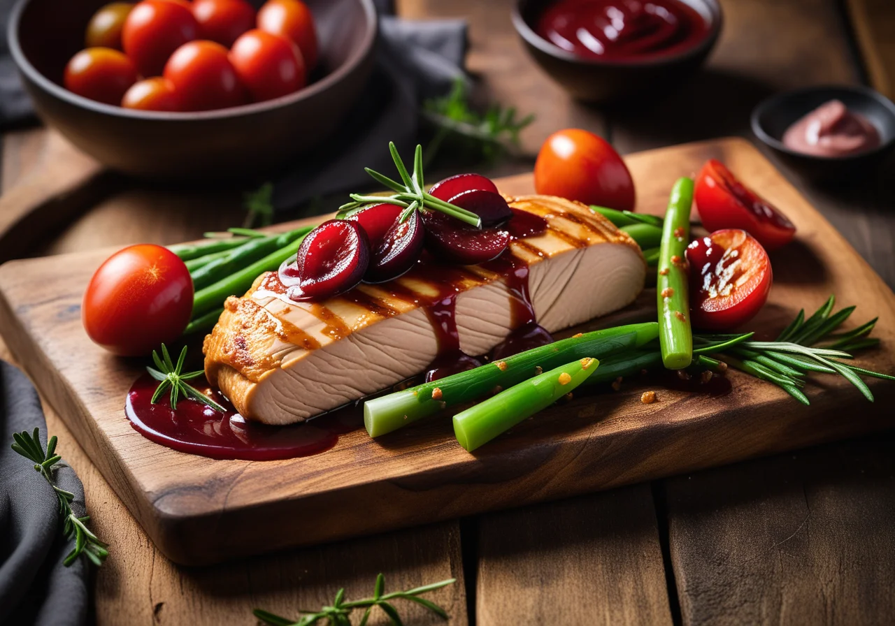 Chicken Breast with Spring Onion Sauce