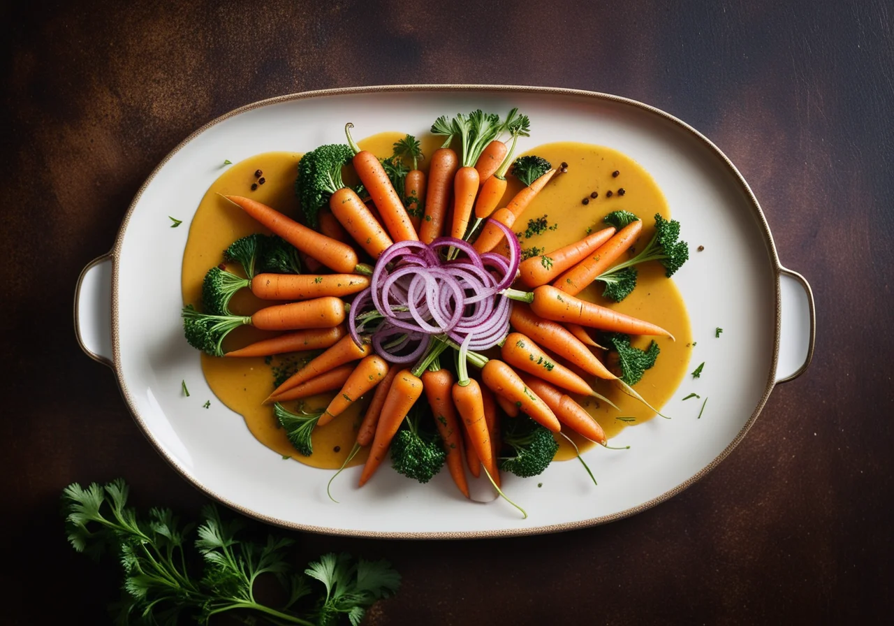 Steamed Root Vegetables with Mustard Vinaigrette