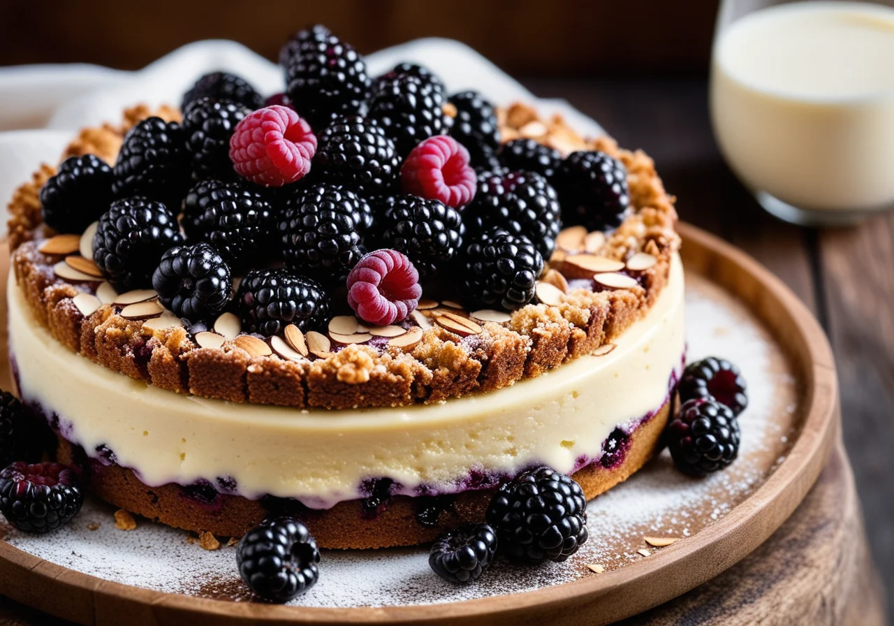 Yogurt Blackberry Cake