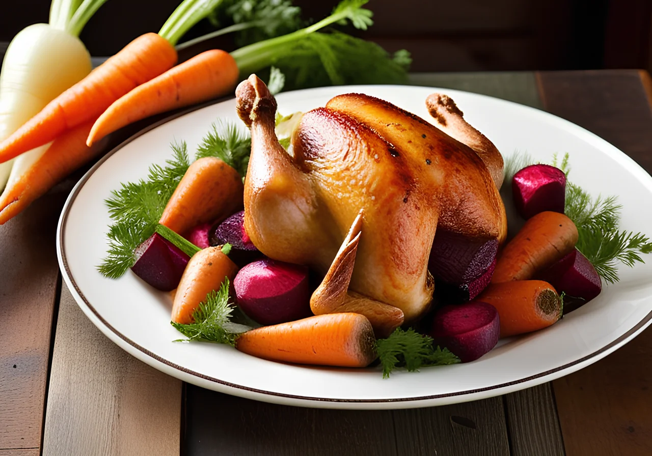 Chicken with Vegetables from the Roman Pot