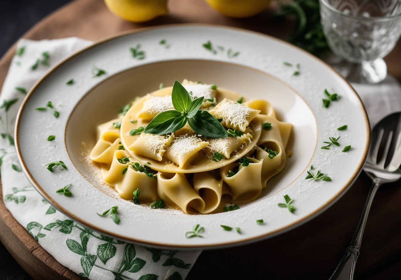 Filled Pasta with Nut Sauce