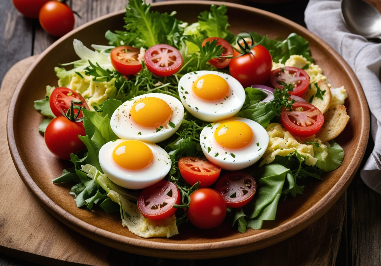 Egg, Tomato and Fish Salad