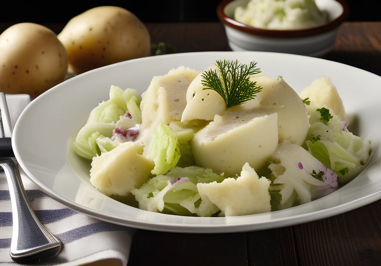 Mashed Potatoes with Cabbage