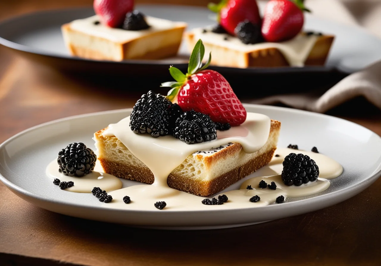 Toppings with Caviar and Peppered Strawberries