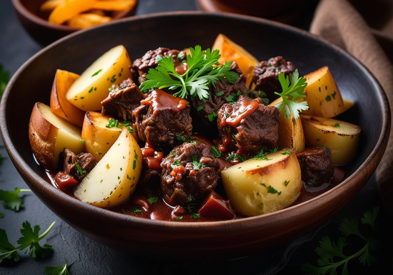 Oxtail Ragout with Parsley and Potatoes