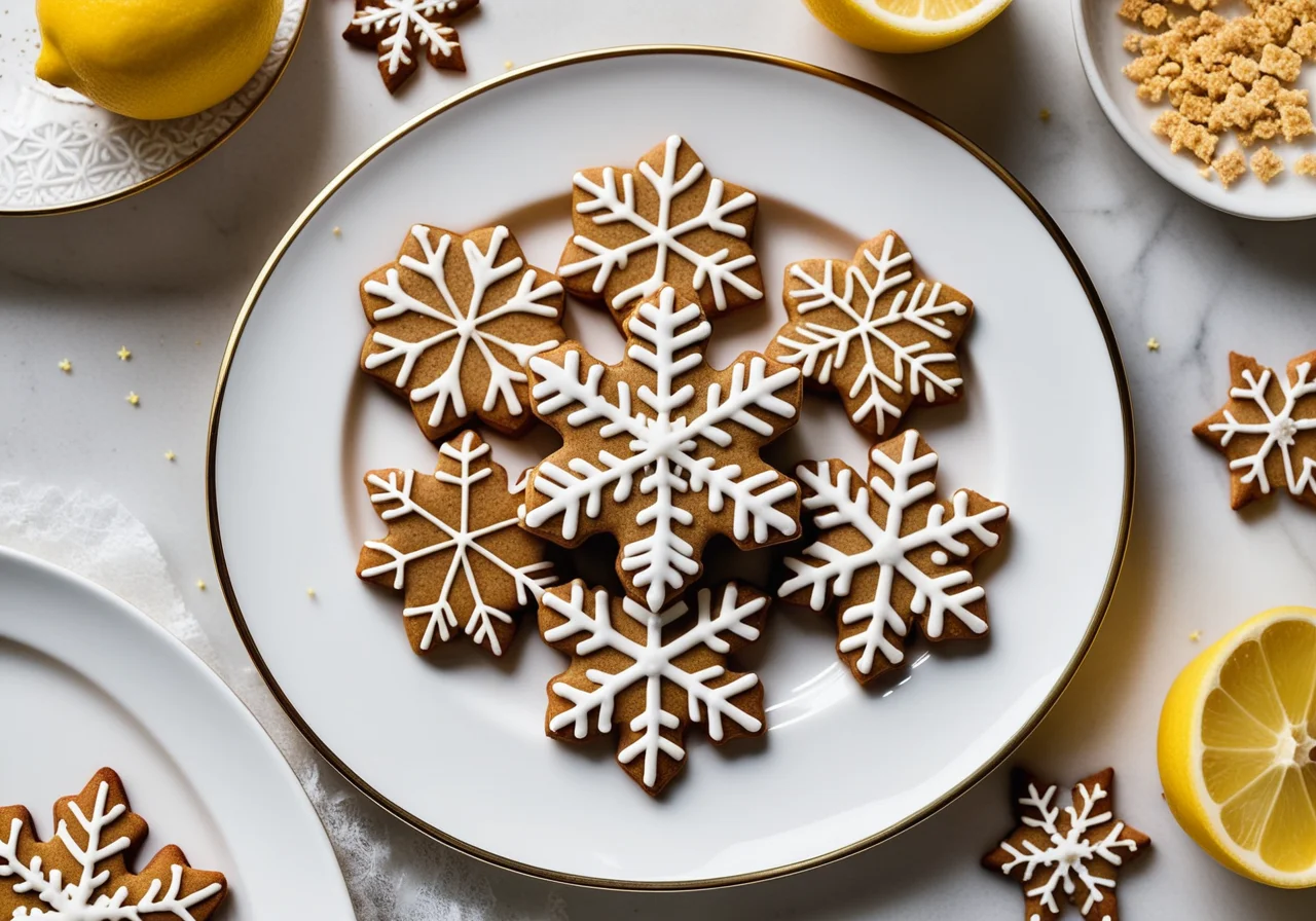 Snowflake Gingerbread Cookies