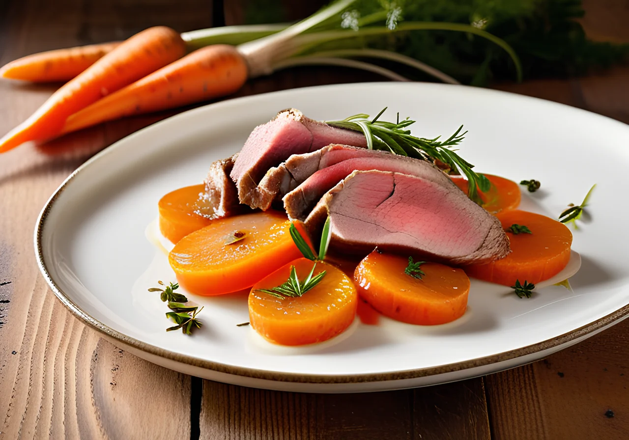Stuffed Lamb Leg with Carrots