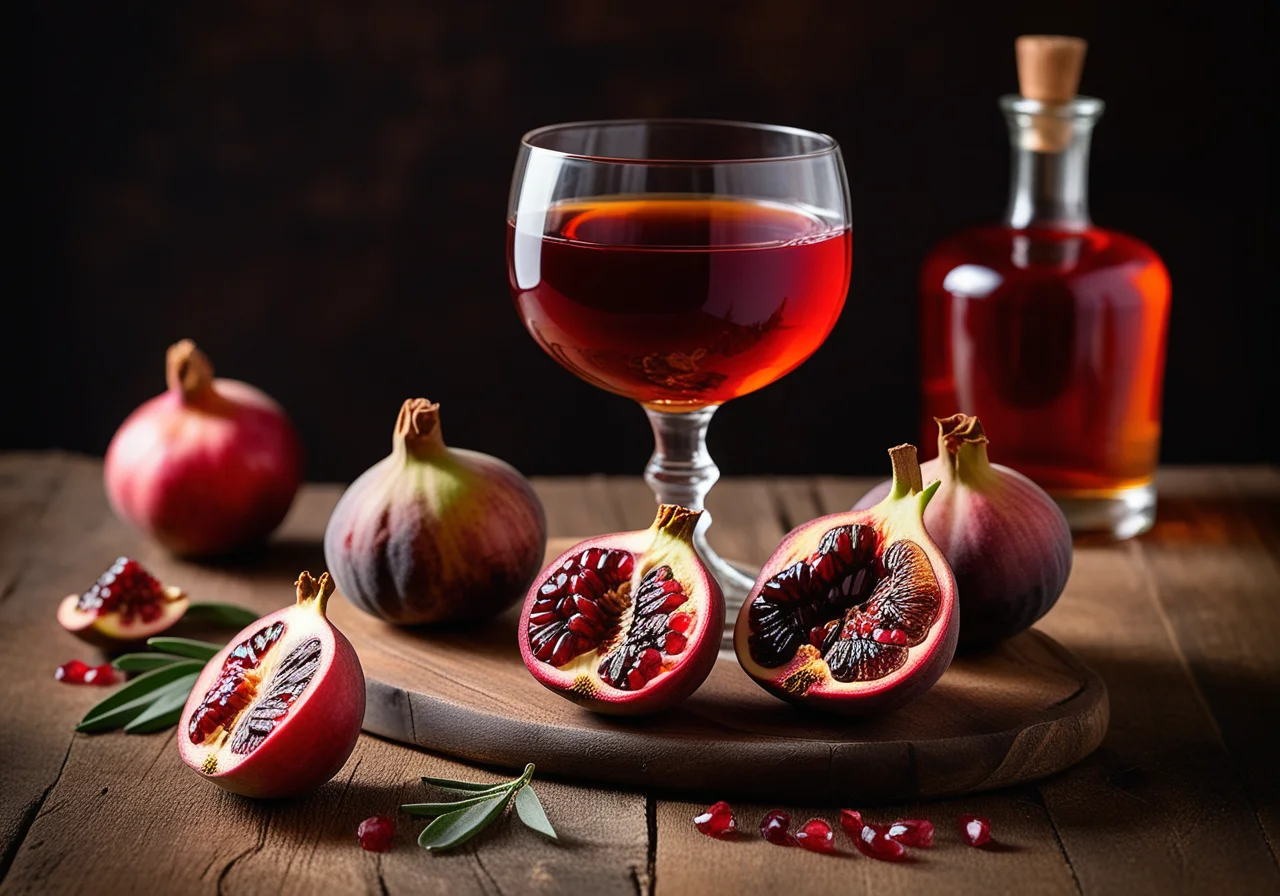 Figs and Pomegranate Brandy