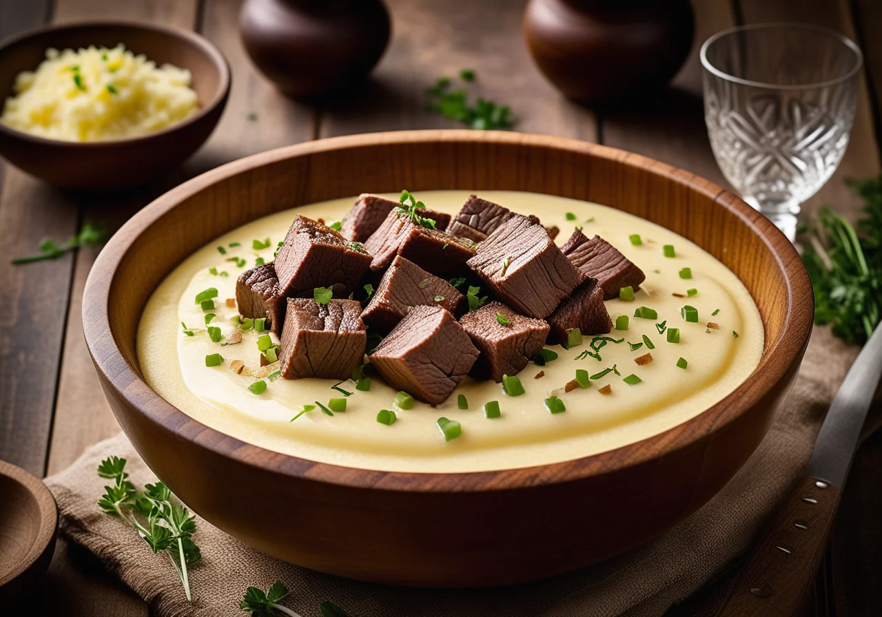 Rinderpfanne auf schwäbische Art (Katzagschroi)