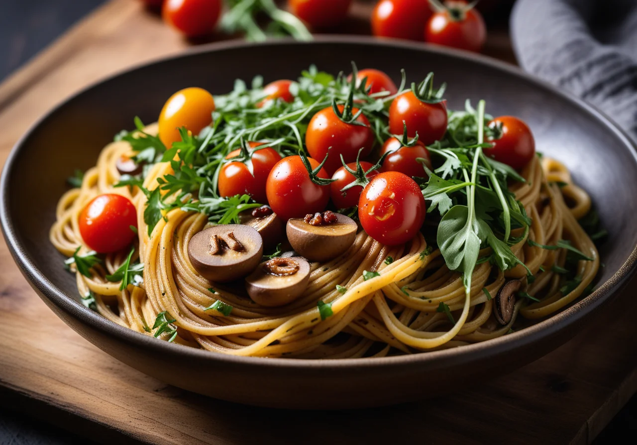 Potato Noodles with Mushrooms