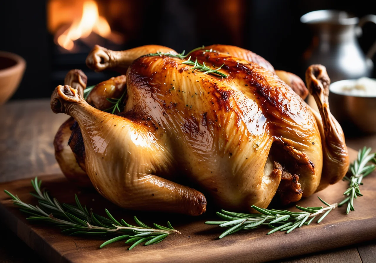 Chicken Under Brick Stones