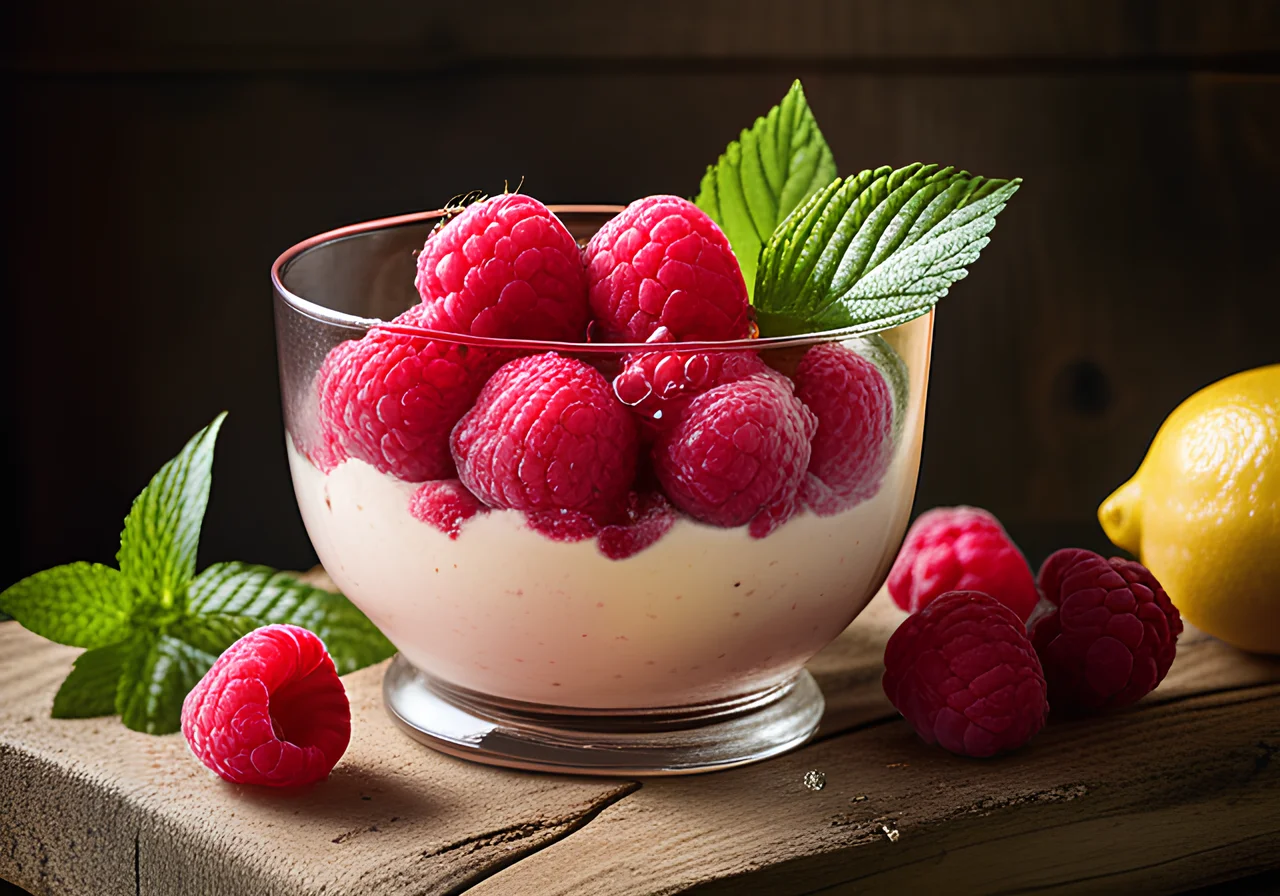 Low-Carb Raspberry Ice