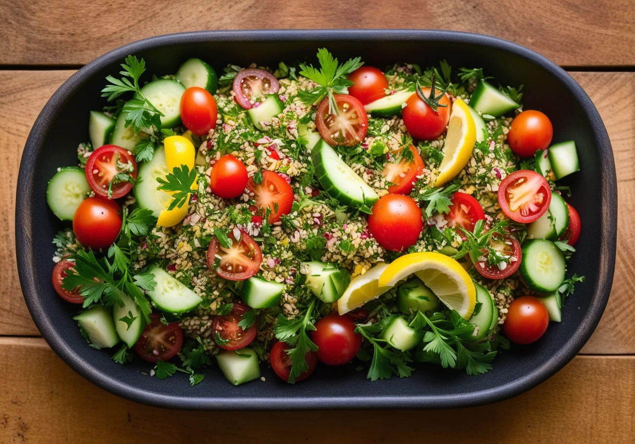 Tabbouleh with Colorful Vegetables