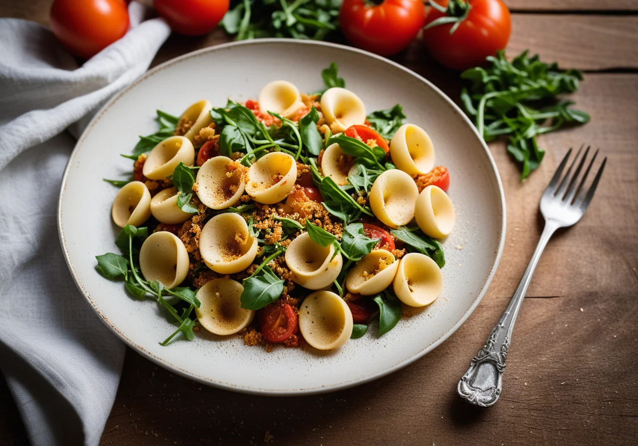 Pasta with Arugula and Tomatoes