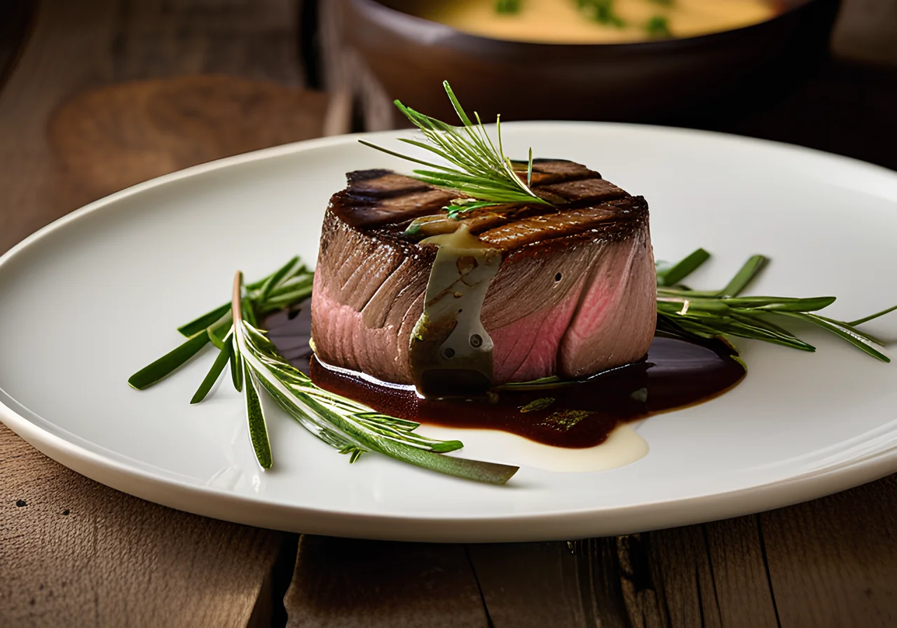 Beef Fillet with Giant Portobello Mushrooms