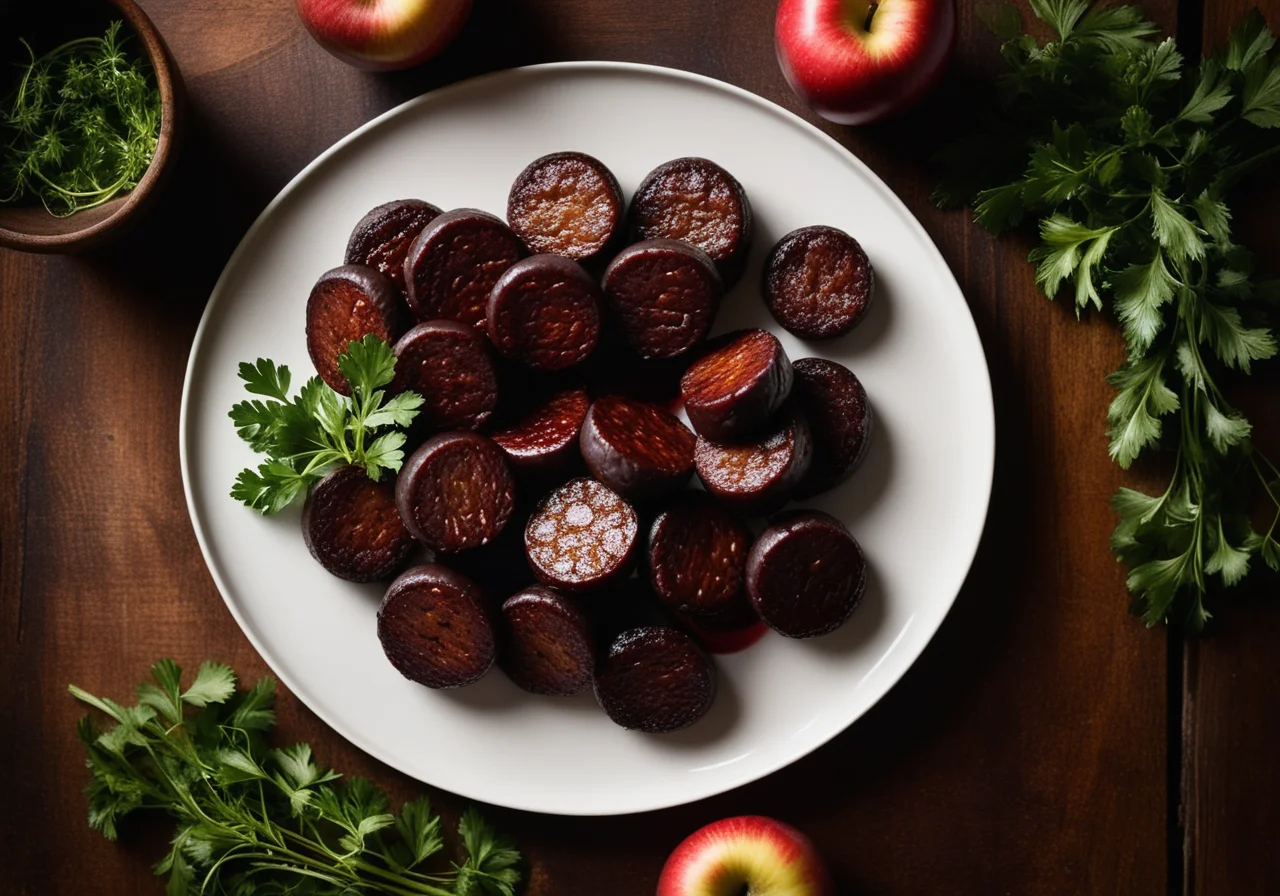 Pan‑fried Blood Sausage with Onions and Apples