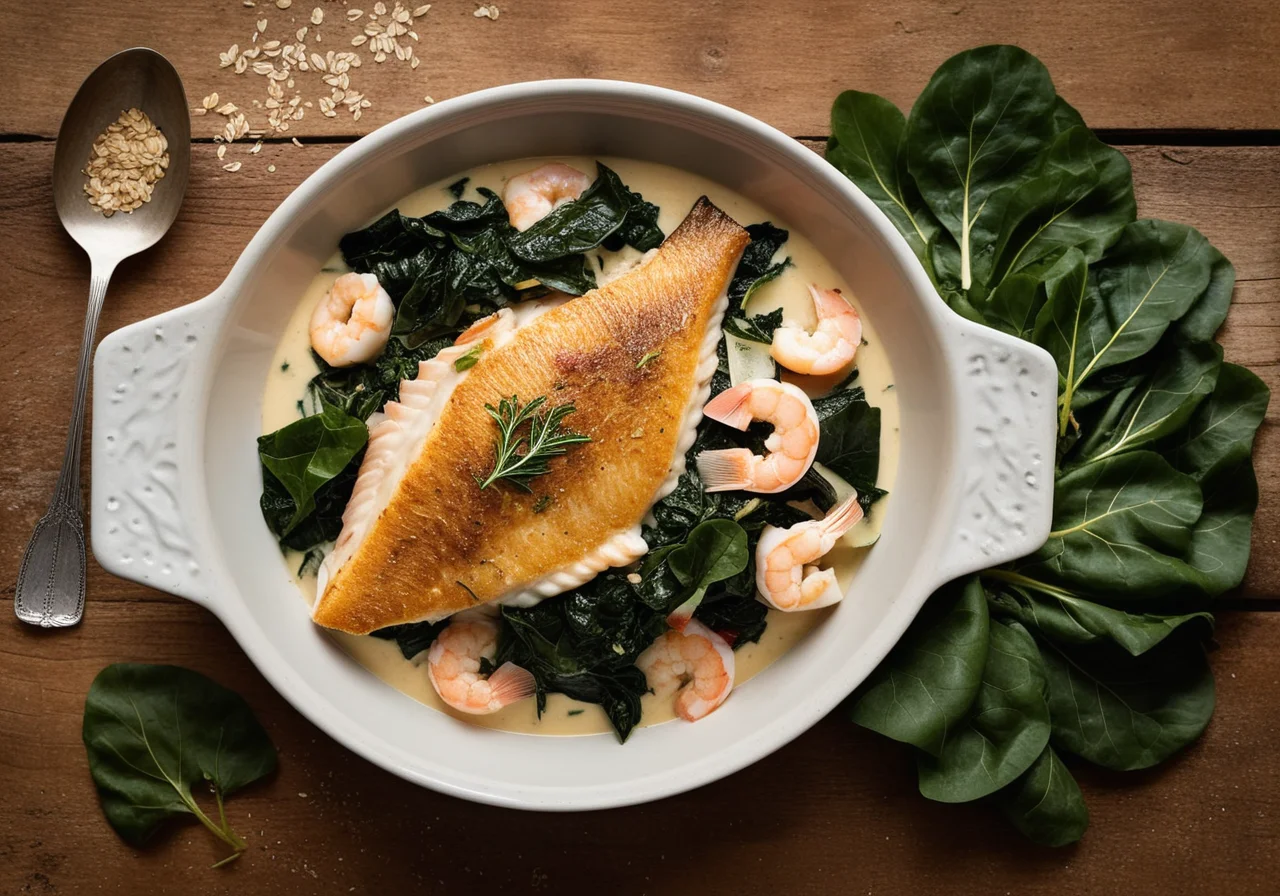 Swiss Chard Fish Bake
